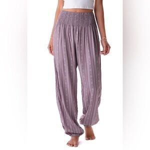 NWT Lotus & Luna Tribal Stripe Harem Pants